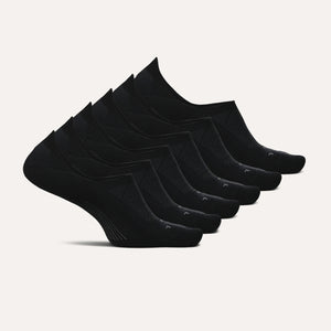 Elite Light Cushion Invisible 6 Pack - Black