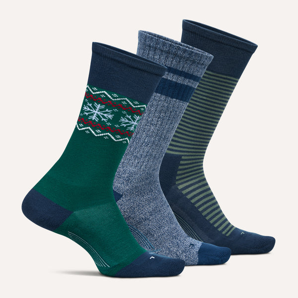 Everyday Men's Max Cushion Crew  3 Pack - Blue Sage Mix