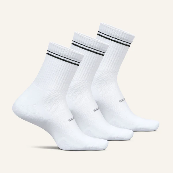 High Performance Max Cushion Quarter Tall 3 Pack - Black Stripe Mix