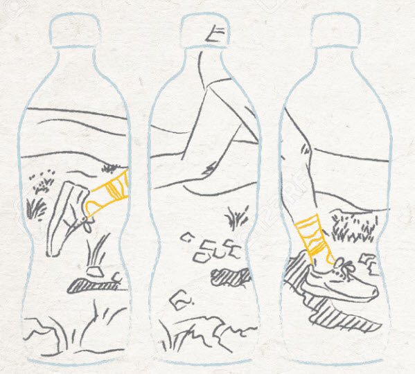 Feetures plastic bottle socks