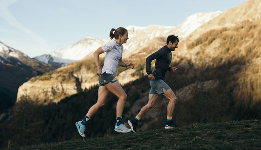 Feetures x Ultrarunners Katie Schide & Germain Grangier