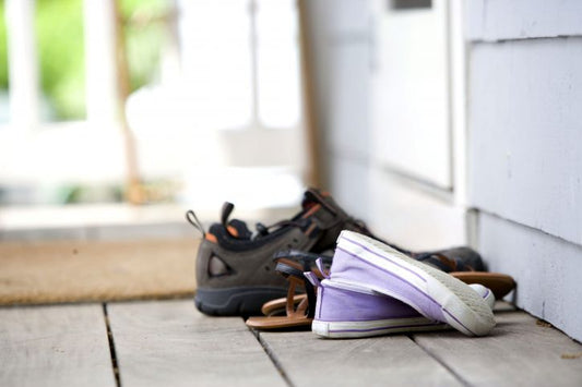 leaving shoes by the door