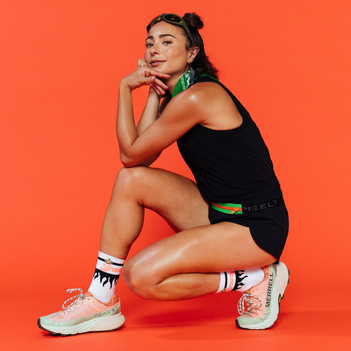 Elite Light Cushion Mini Crew - Limited Edition - Alexi Pappas Bravey - Bravey