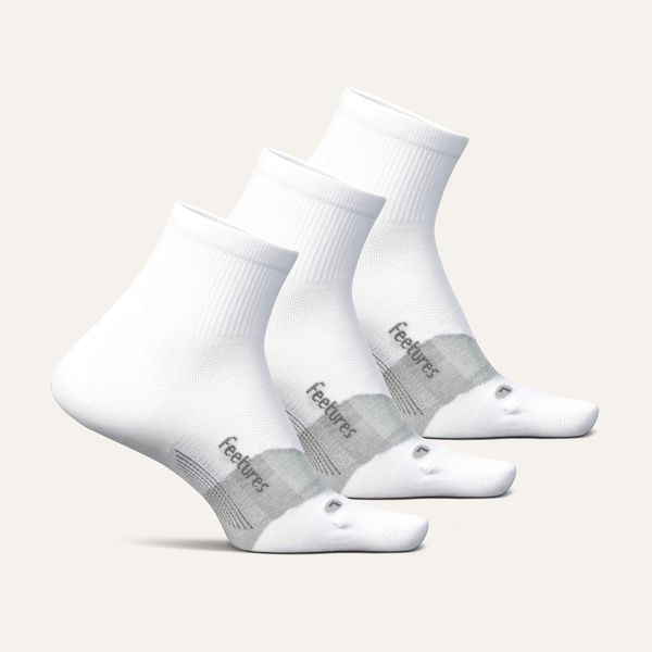 Elite Ultra Light Quarter 3 Pack - White