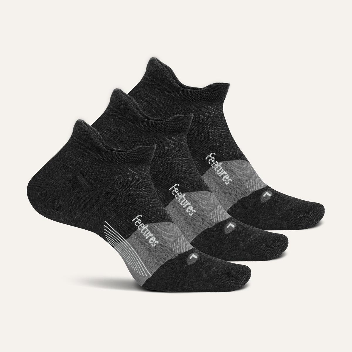 Merino 10 Ultra Light Tab 3 Pack - Charcoal