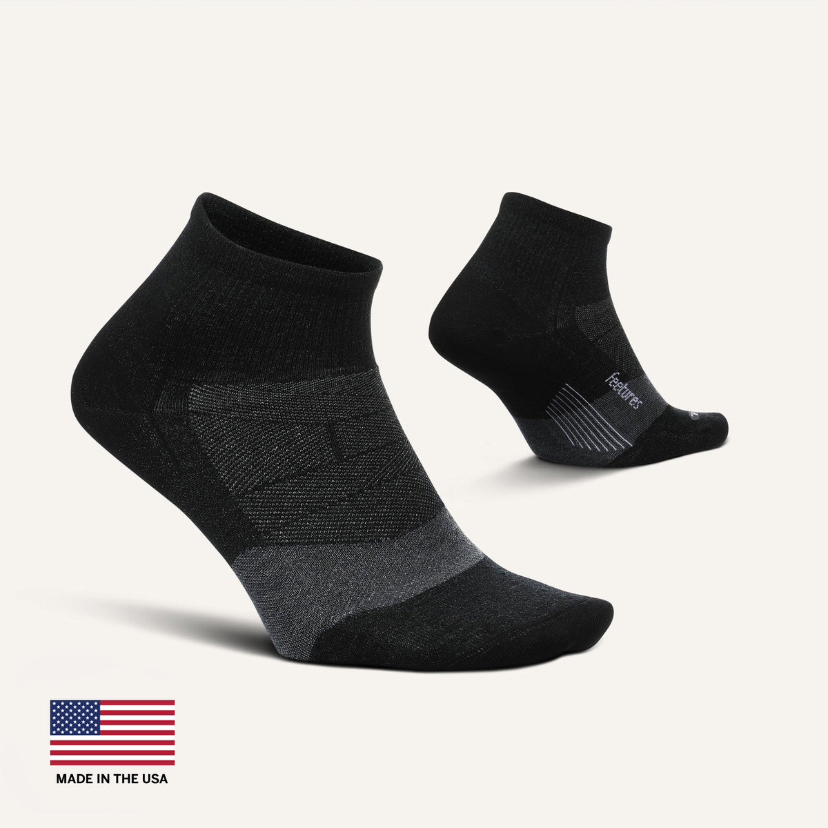 Merino 10 Ultra Light Quarter - Charcoal