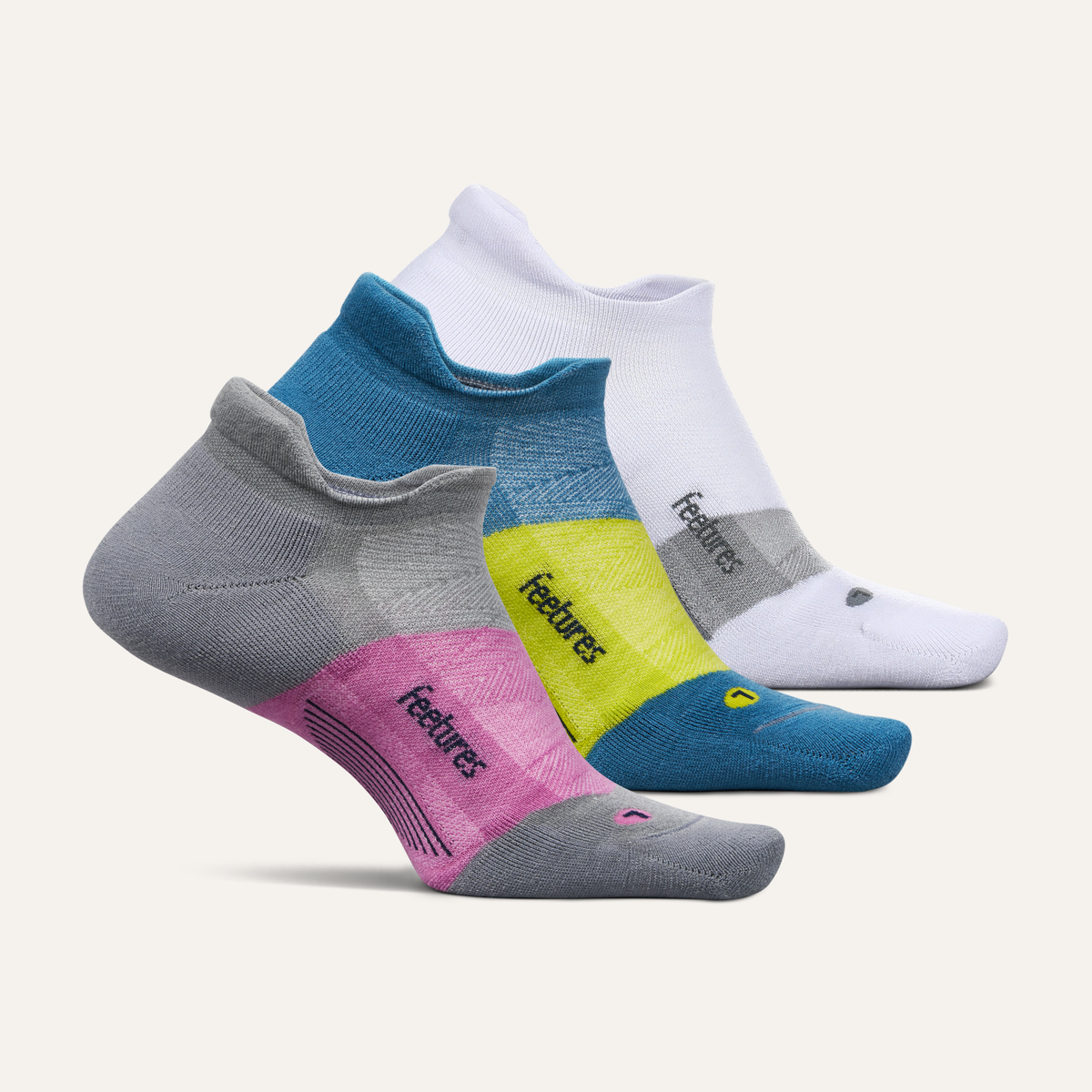 Merino 10 Max Cushion Tab 3 Pack - Gray Blue Mix