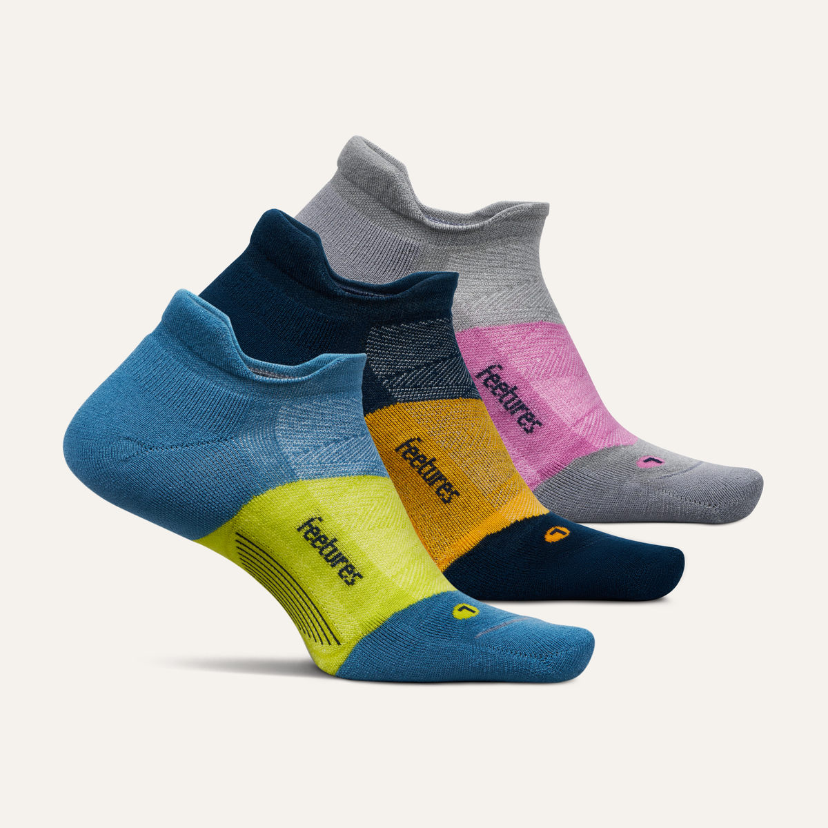 Merino 10 Max Cushion Tab 3 Pack - Sapphire Gray Mix