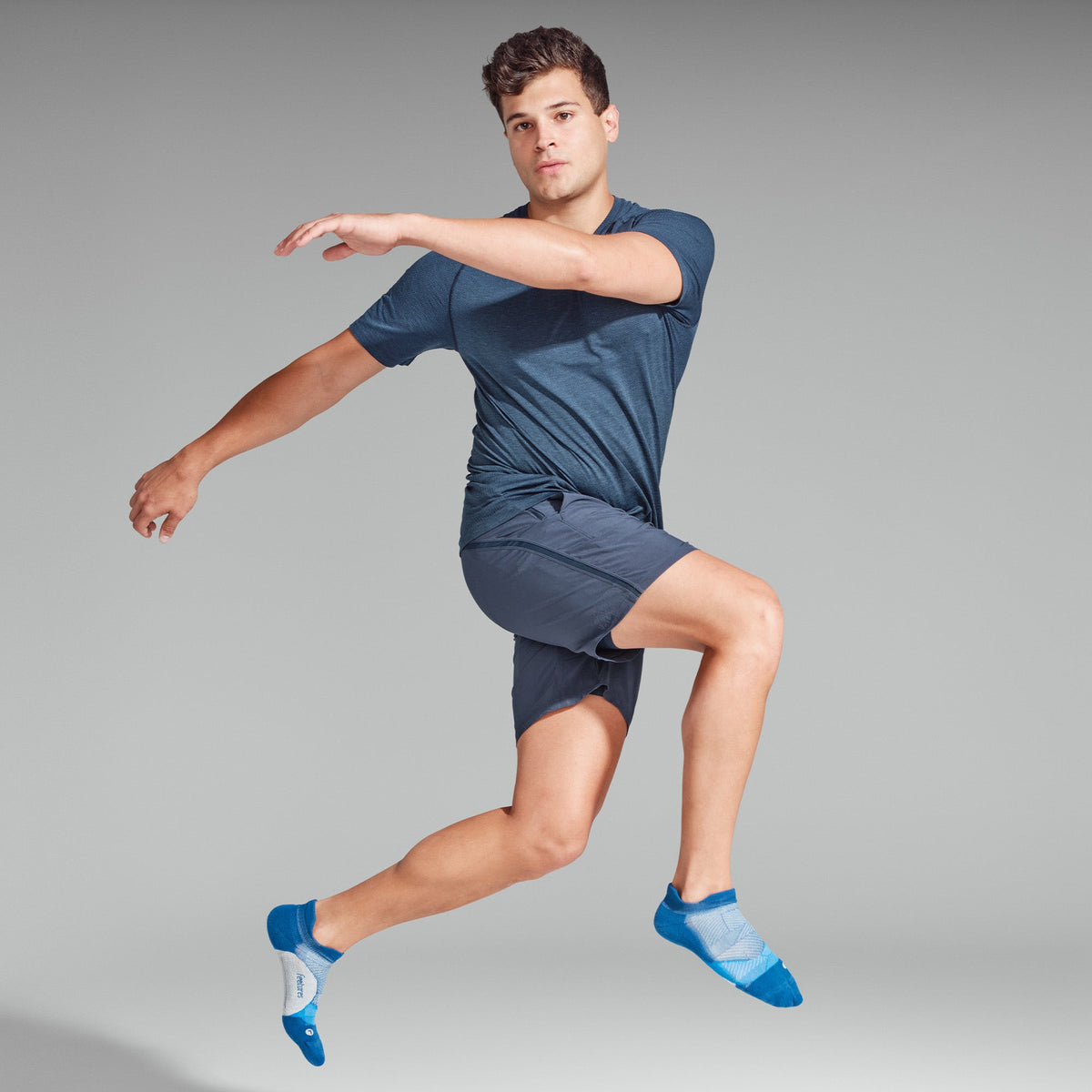 Elite Light Cushion Tab 6 Pack - Iron Navy Mix