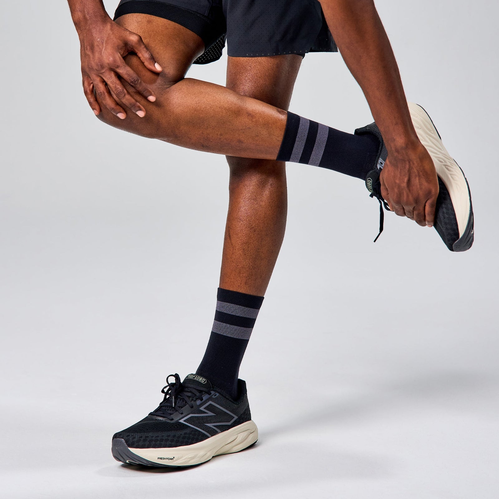Black High Top Stripe