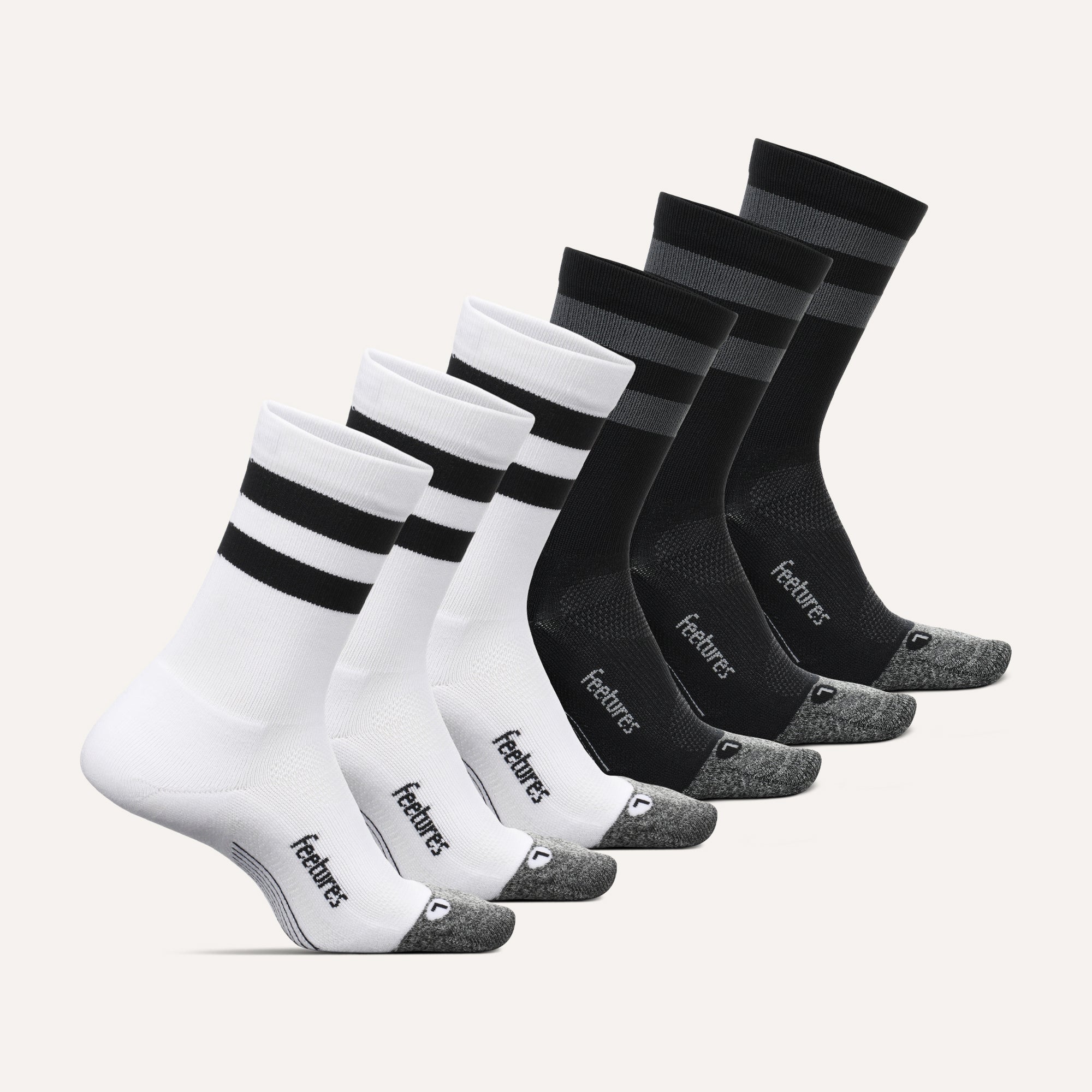 White Black Stripe Mix