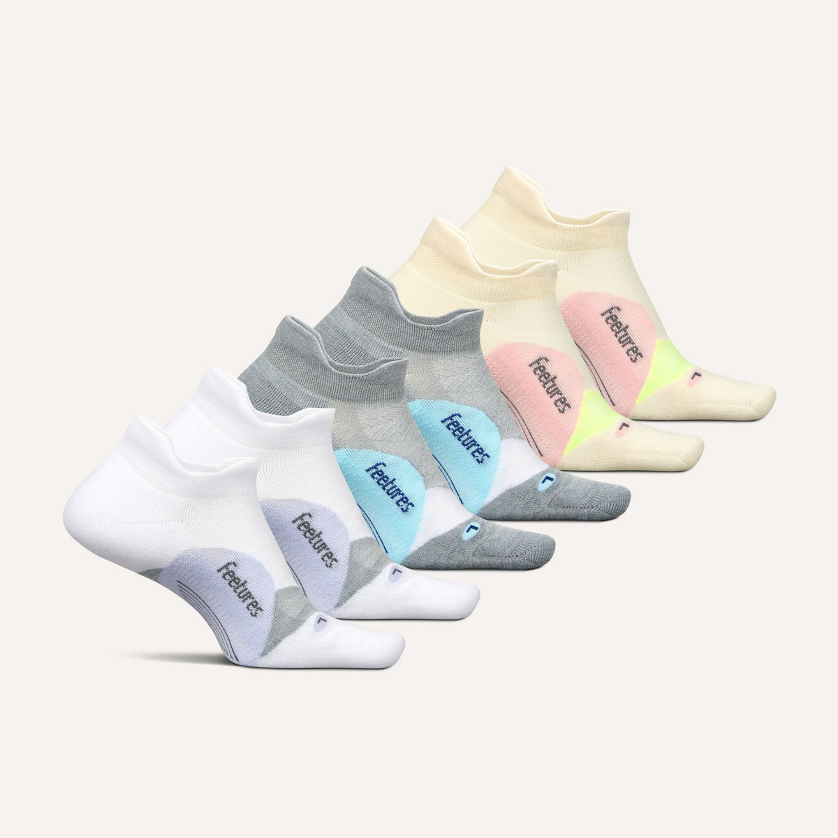 Elite Light Cushion Tab 6 Pack - White Sandy Mix