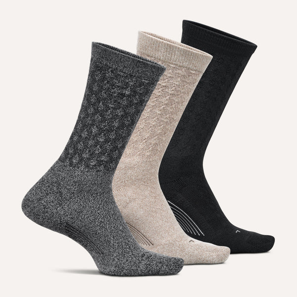 Everyday Women's Max Cushion Crew 3 Pack - Taupe Black Mix