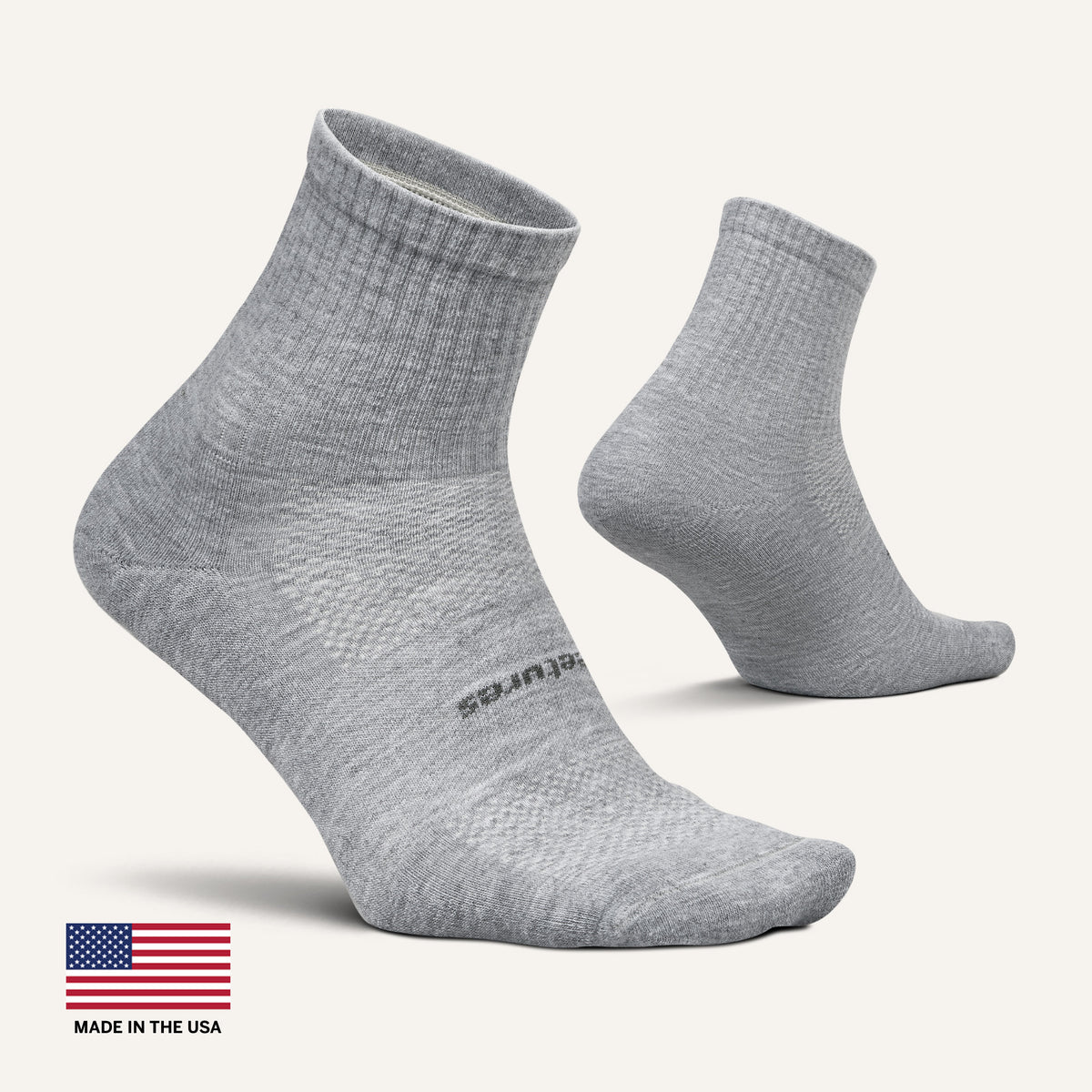 High Performance Max Cushion Quarter Tall - Light Gray