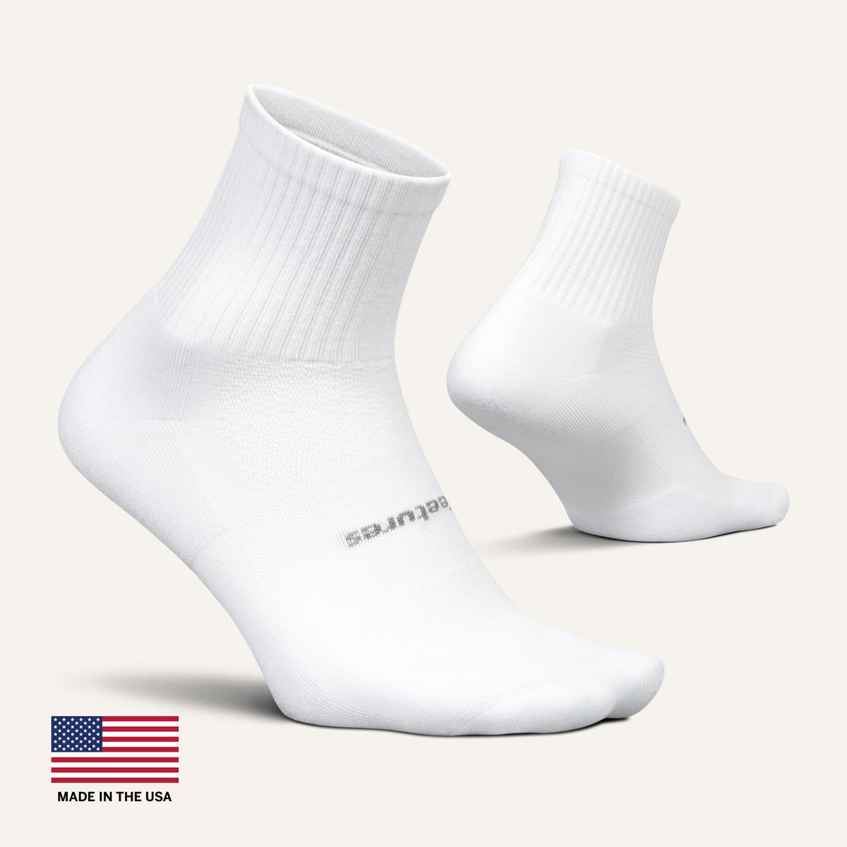 High Performance Max Cushion Quarter Tall - White