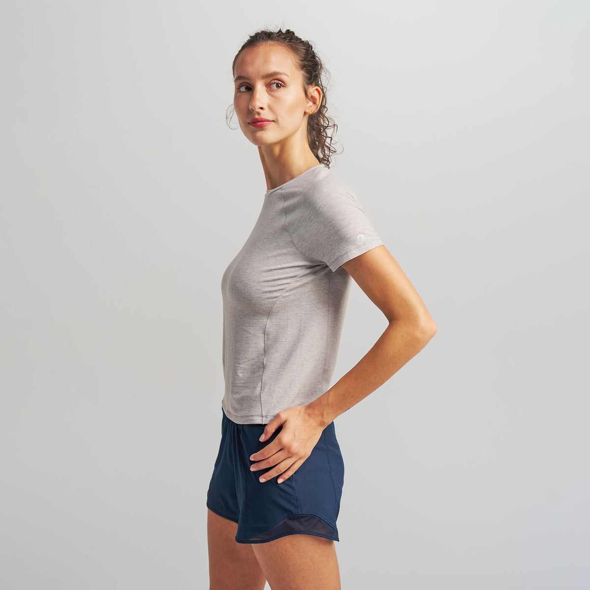 Women’s Stride Flex Performance Tee - Light Gray