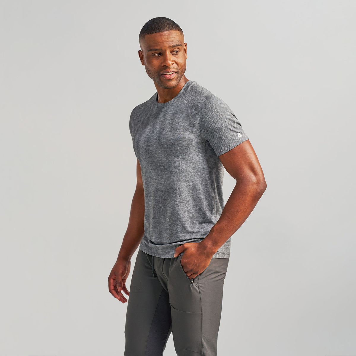 Men’s Stride Flex Performance Tee - Gray Heather