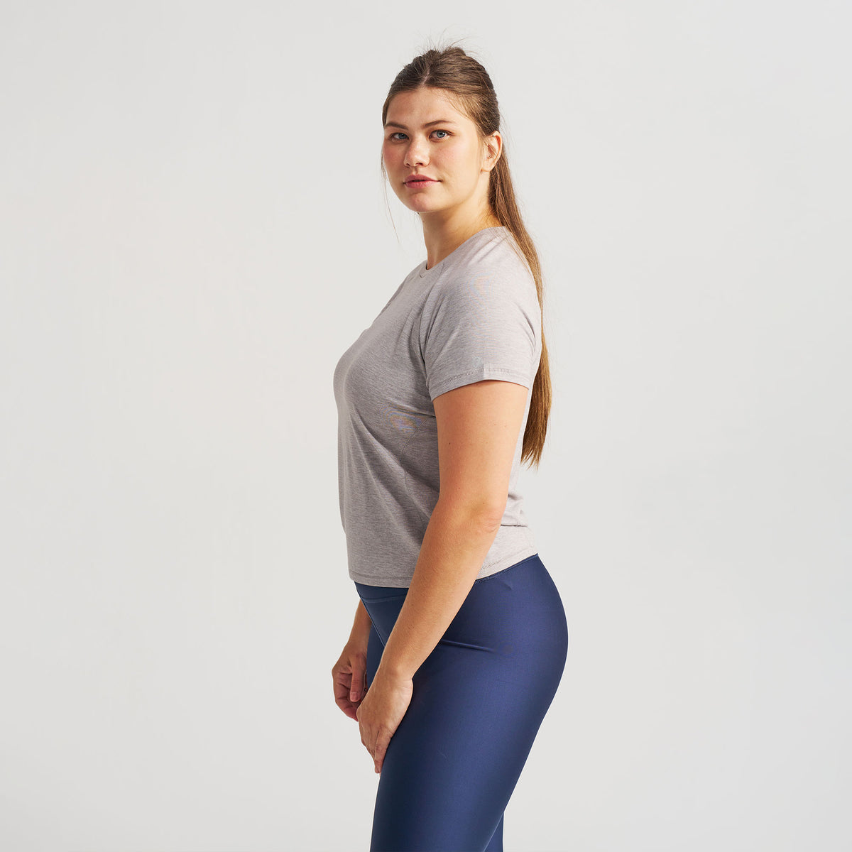 Women’s Stride Flex Performance Tee - Light Gray