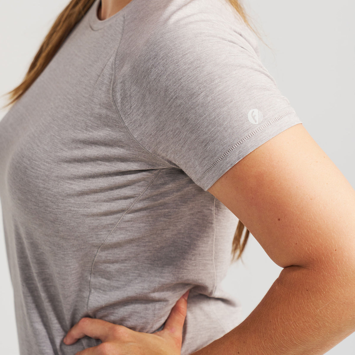 Women’s Stride Flex Performance Tee - Light Gray