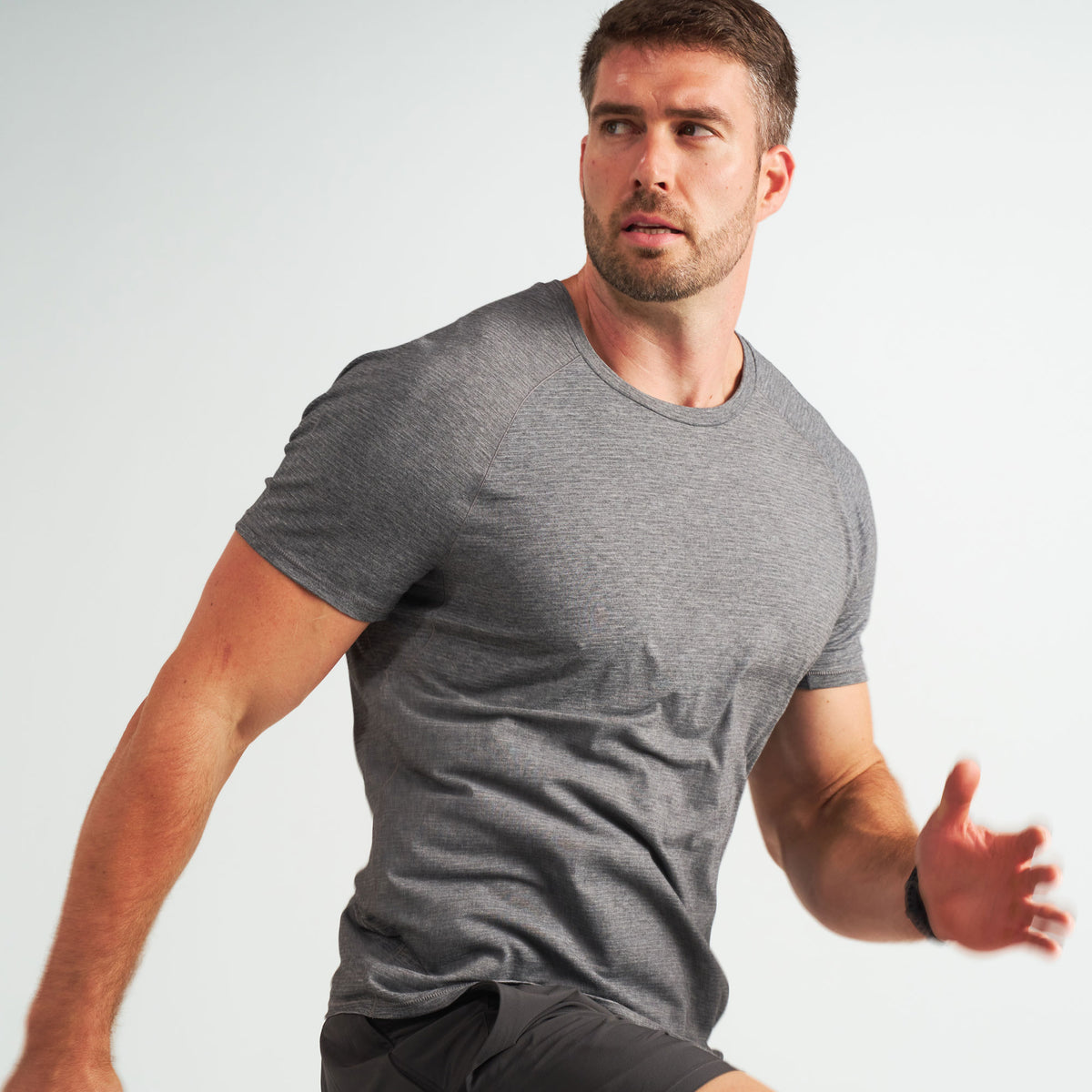 Men’s Stride Flex Performance Tee - Gray Heather