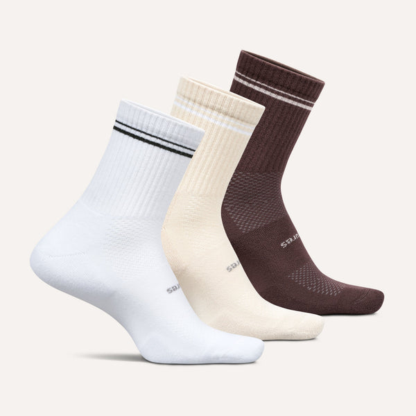 High Performance Max Cushion Quarter Tall 3 Pack - Almond Mocha Mix