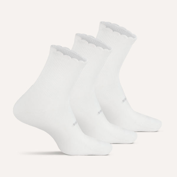 High Performance Max Cushion Quarter Tall Scallop 3 Pack - Cloud Ripple Mix