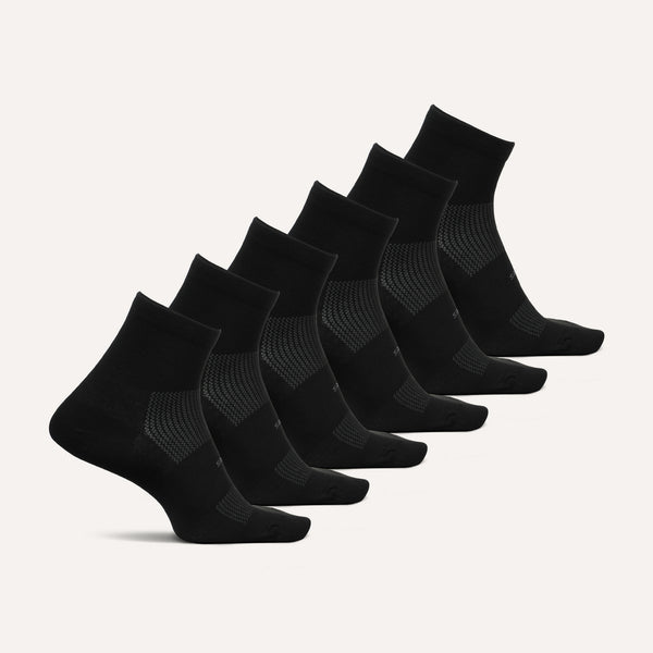 High Performance Max Cushion Quarter 6 Pack - Black Mix