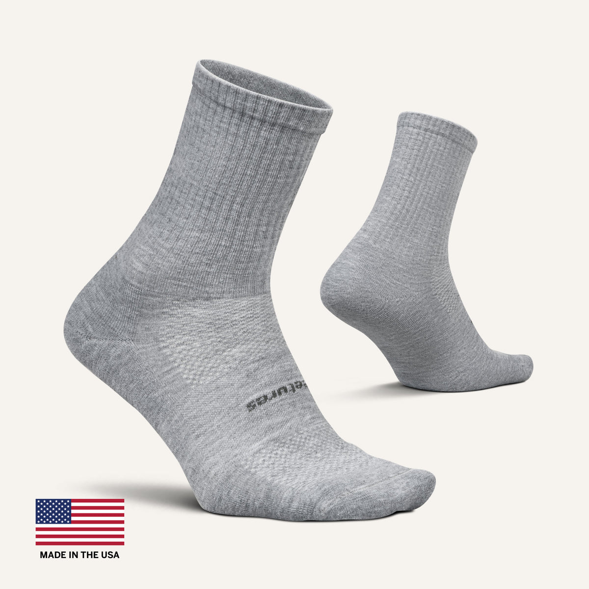 High Performance Max Cushion Quarter Tall - Light Gray