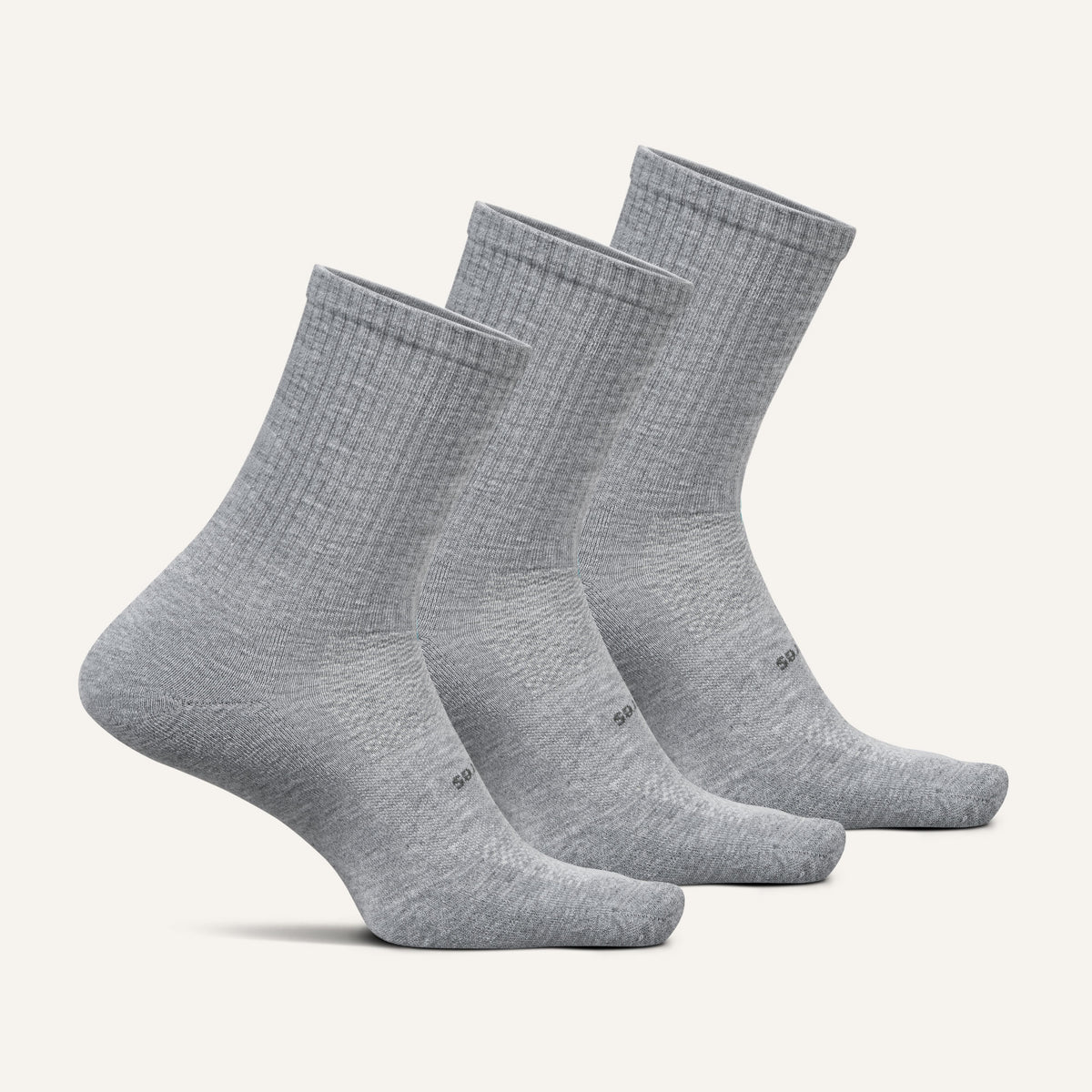 High Performance Max Cushion Quarter Tall 3 Pack - Light Gray Mix
