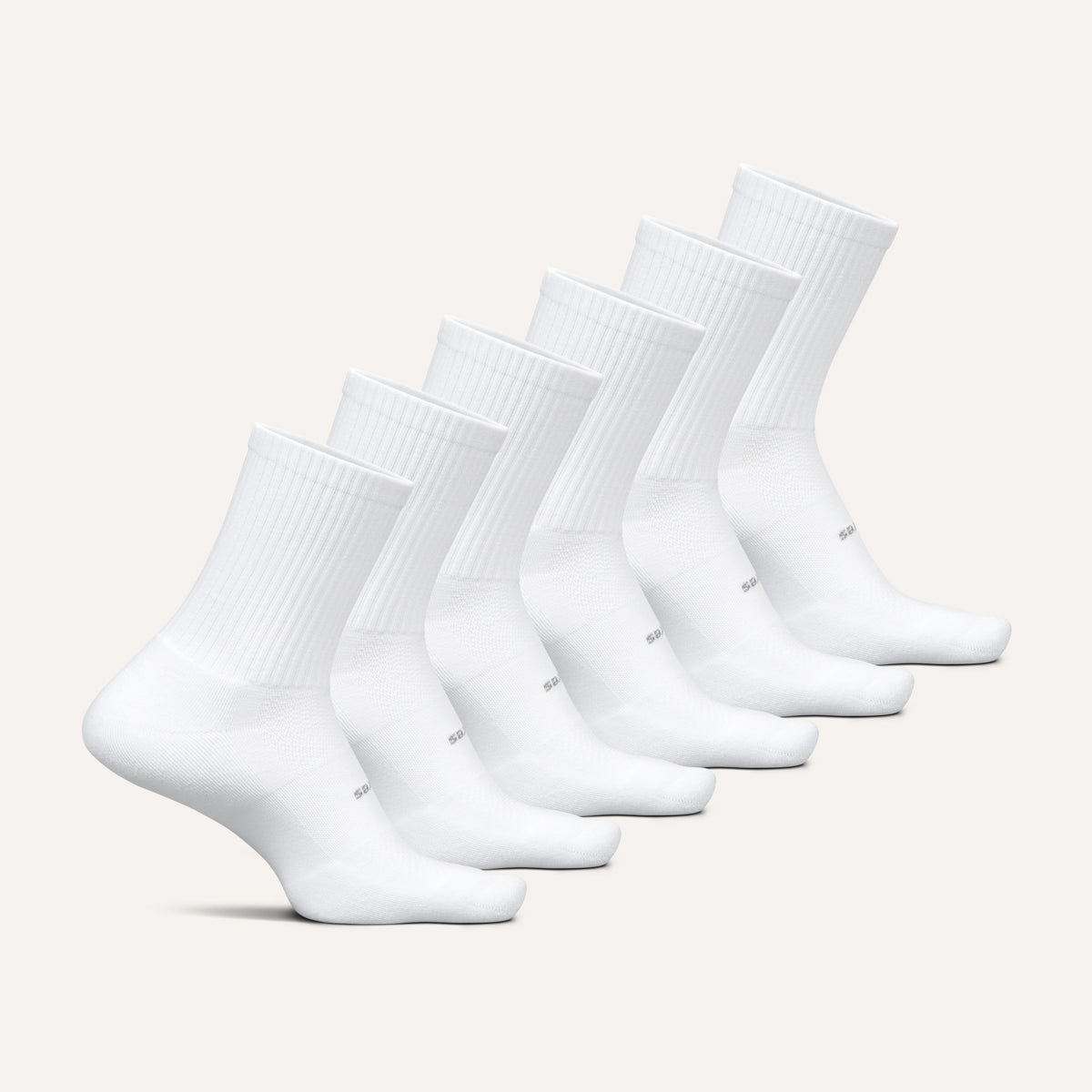 High Performance Max Cushion Quarter Tall 6 Pack - White Mix