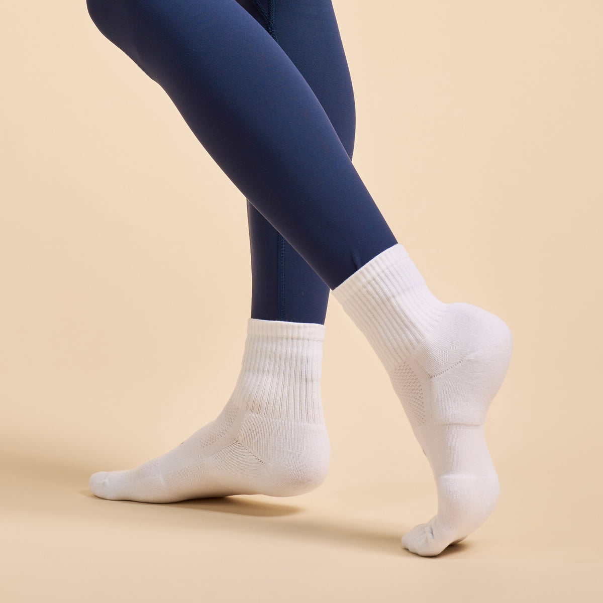 High Performance Max Cushion Quarter Tall 6 Pack - White Mix