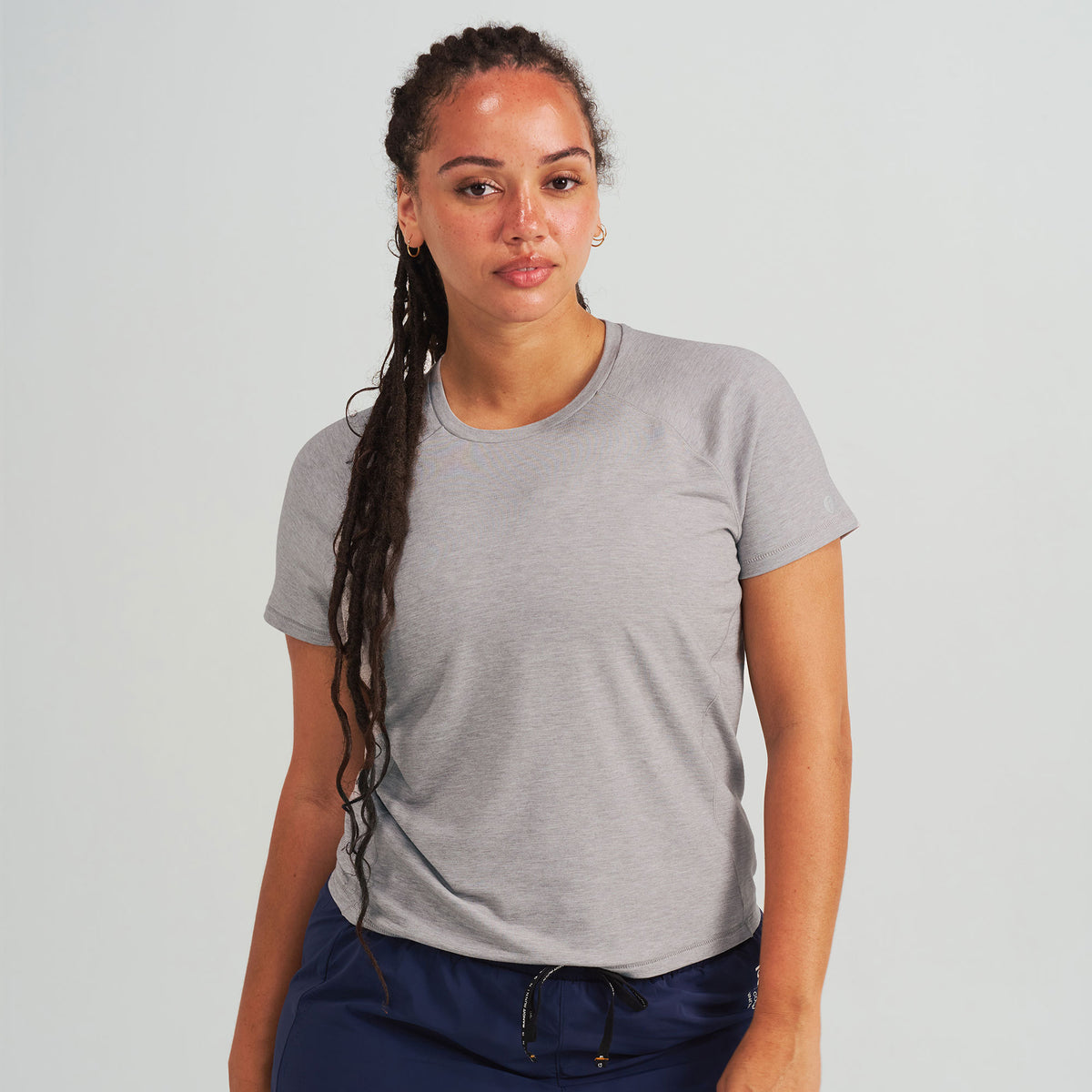 Light Gray | model: Salome is wearing a size Large - Bust 36" Waist 31" Hip 44"