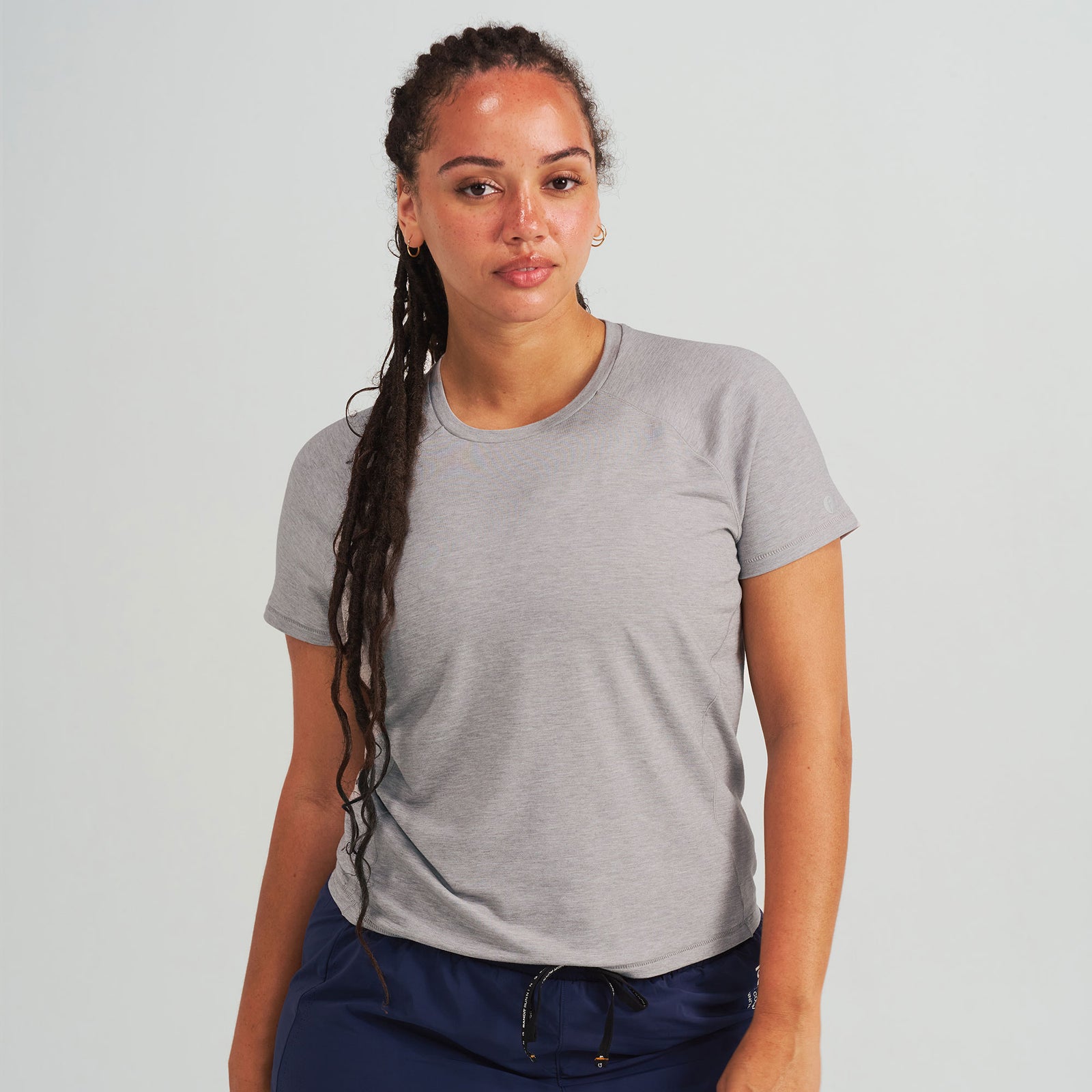 Light Gray | model: Salome is wearing a size Large - Bust 36" Waist 31" Hip 44"