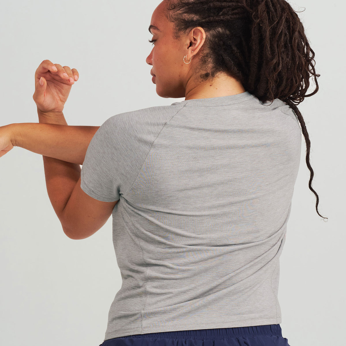 Women’s Stride Flex Performance Tee - Light Gray