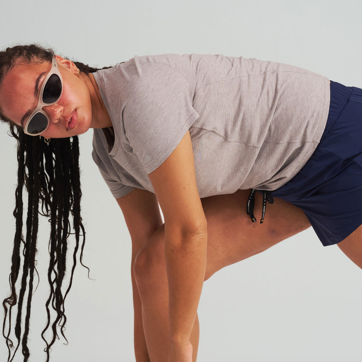 Women’s Stride Flex Performance Tee - Light Gray