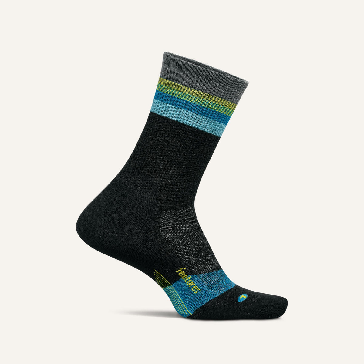 Merino 10 Max Cushion Mini Crew - Luminous Black