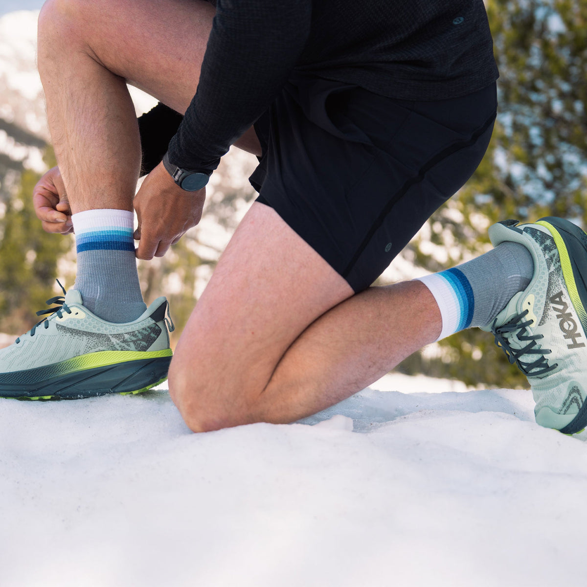 Merino 10 Max Cushion Mini Crew - Luminous Gray