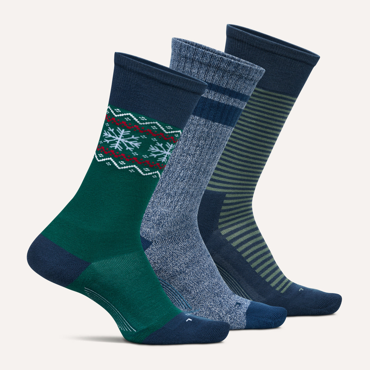 Everyday Men's Max Cushion Crew  3 Pack - Blue Sage Mix