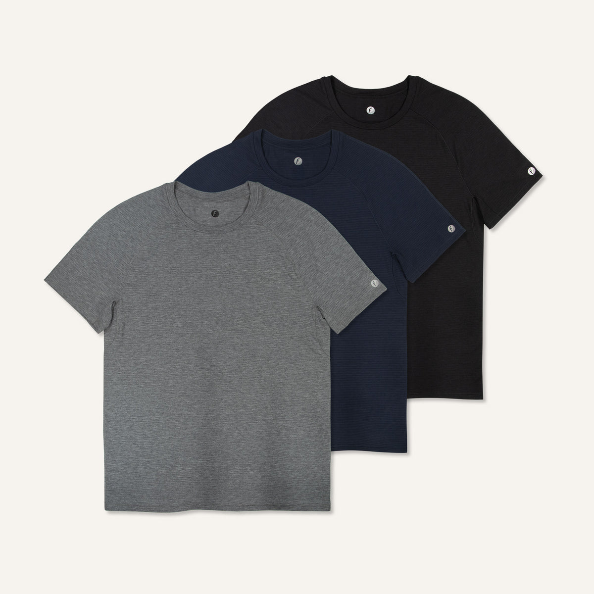 Men's Stride Flex Performance Tee 3 Pack - Gray Black Mix