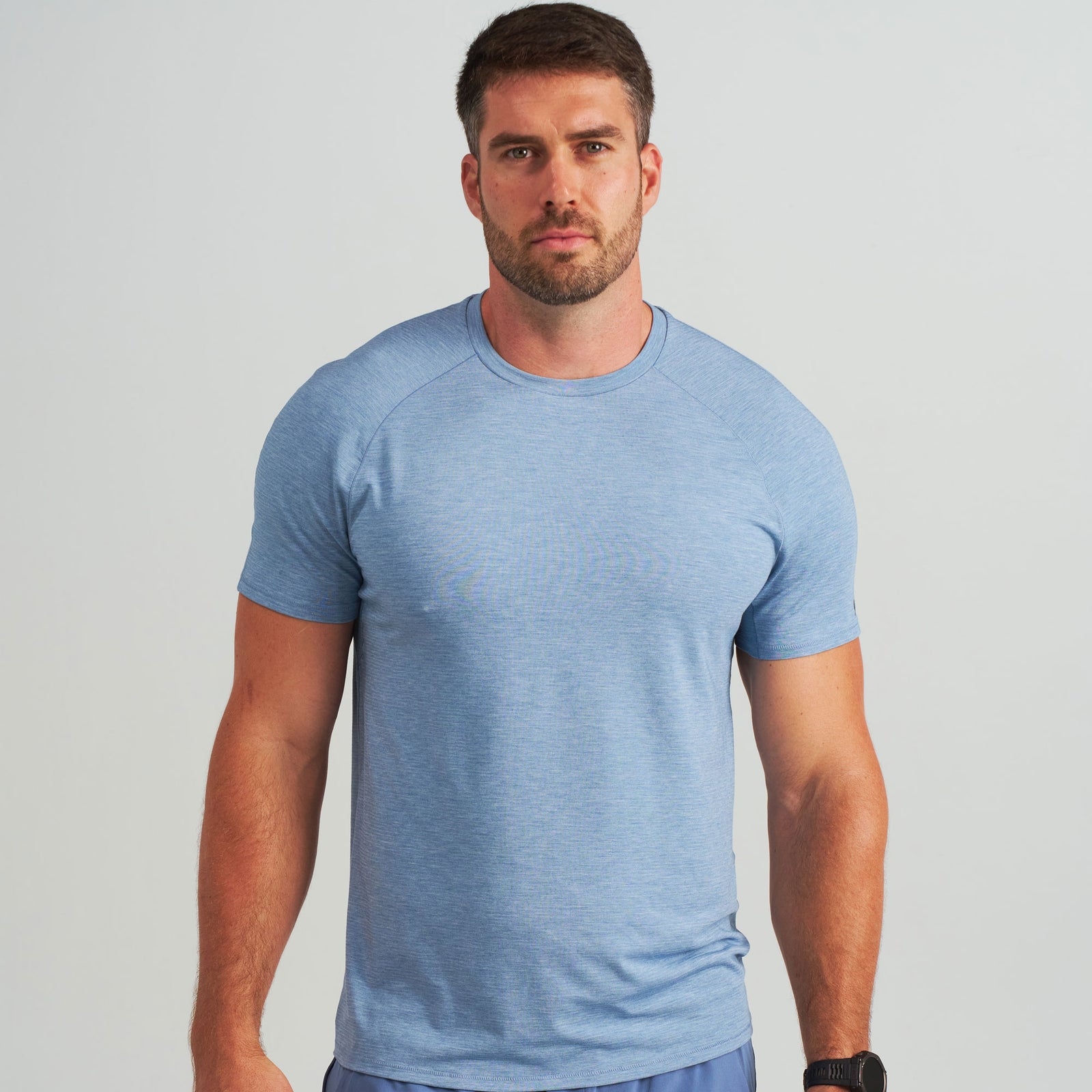 Slate Black Mix | model: Hunter is wearing a size XL - Waist 36" Inseam 34"  Chest 47½"