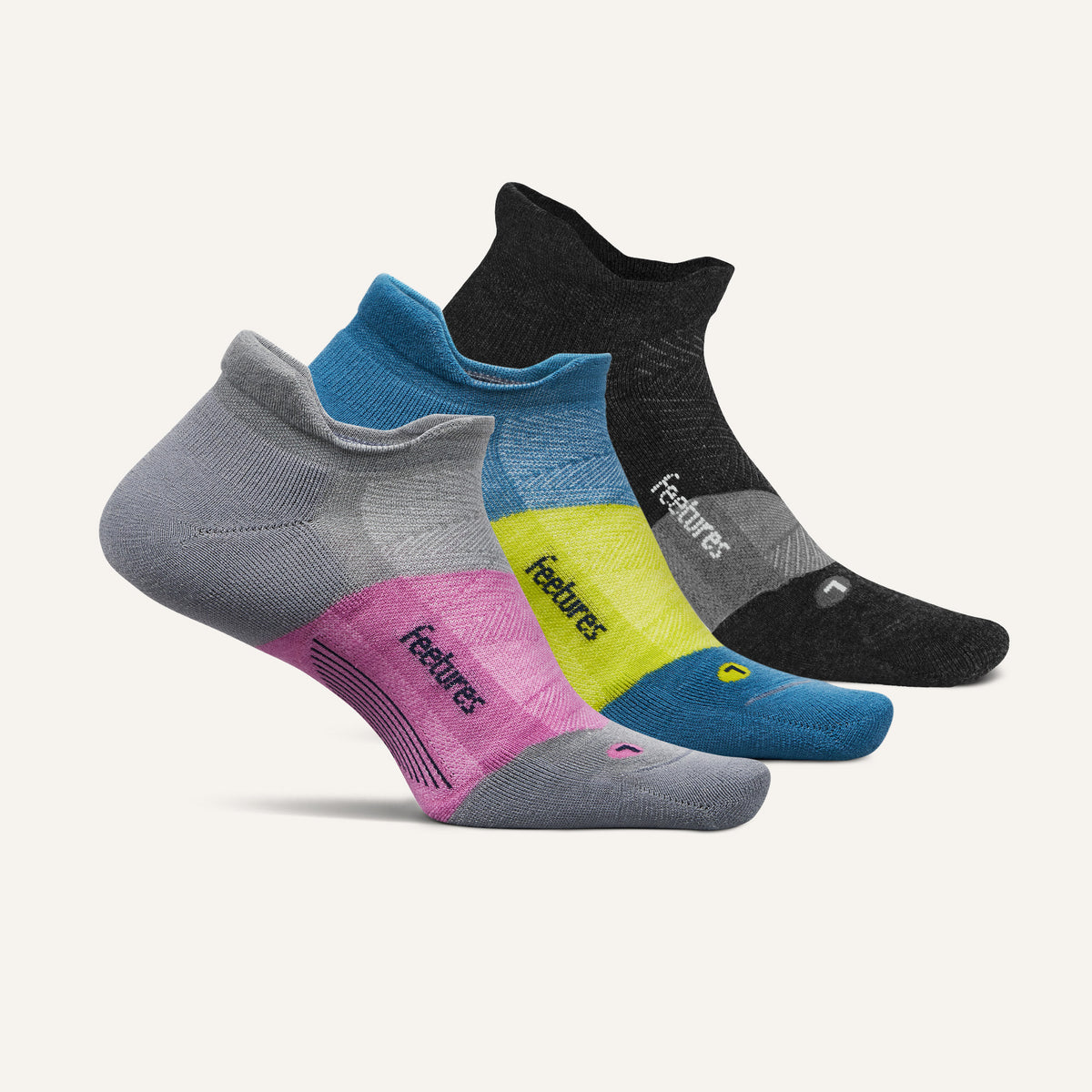 Merino 10 Ultra Light Tab 3 Pack - Gray Blue Mix