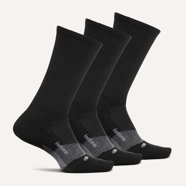 Merino 10 Max Cushion Crew 3 Pack - Final Run - Black Mix