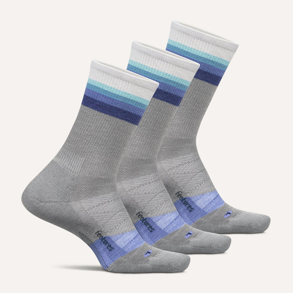 Merino 10 Max Cushion Mini Crew 3 Pack - Luminous Gray Mix