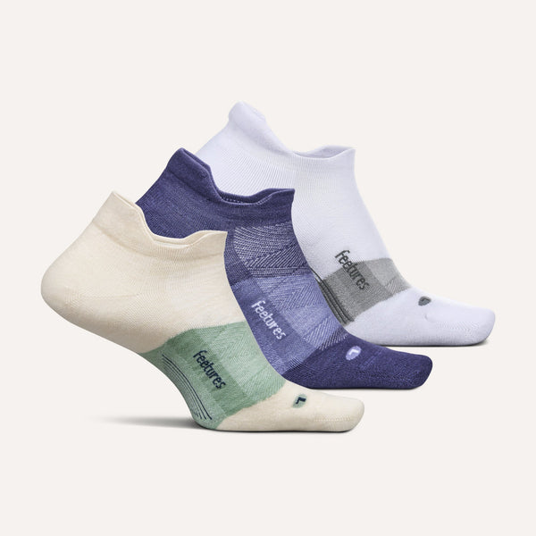 Elite Merino 10 Max Cushion No Show Tab 3 Pack | Feetures