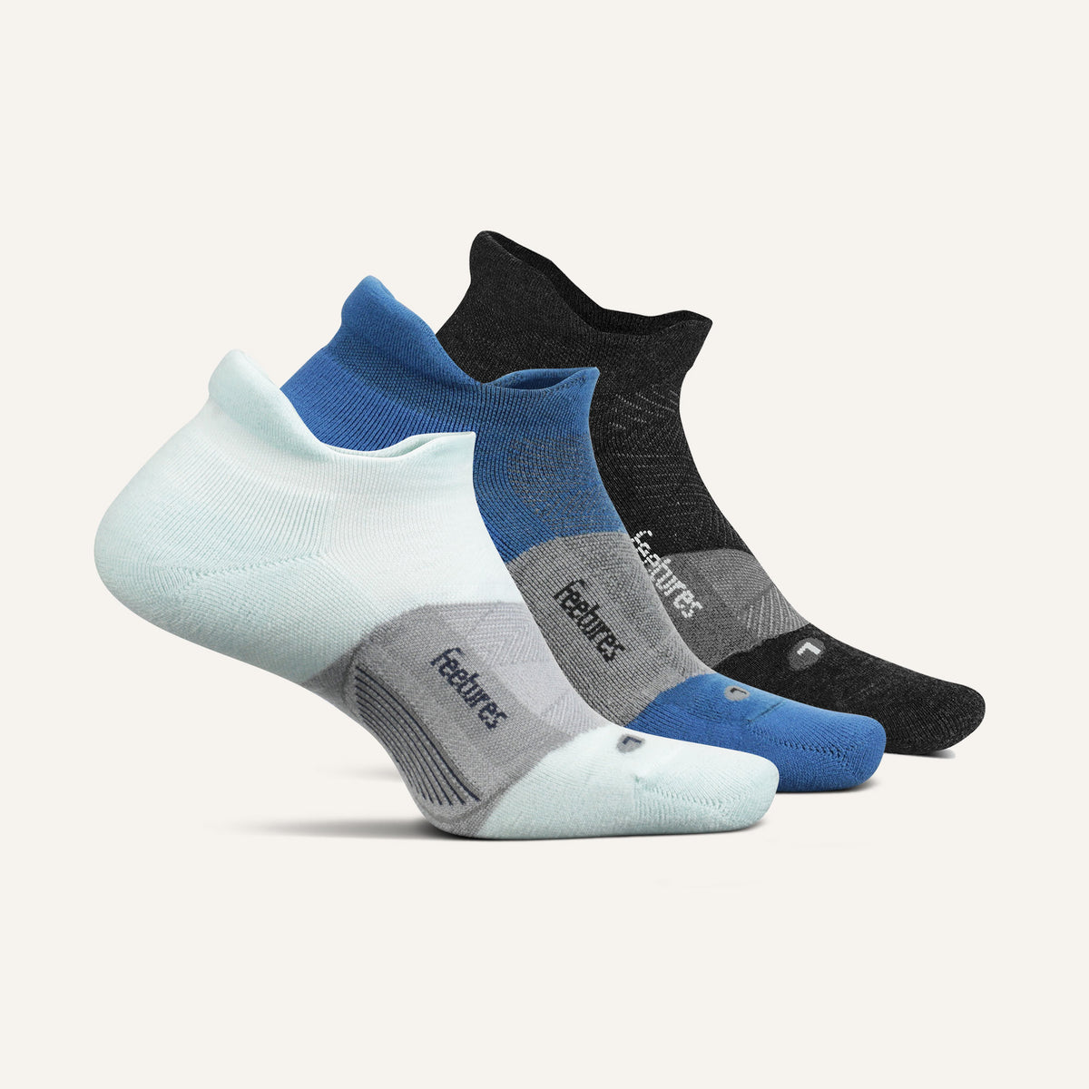 Merino 10 Ultra Light Tab 3 Pack - Mint Charcoal Mix