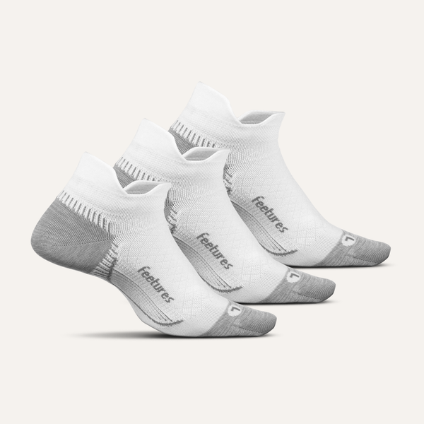 Plantar Fasciitis Relief Sock Light Cushion Tab 3 Pack - White