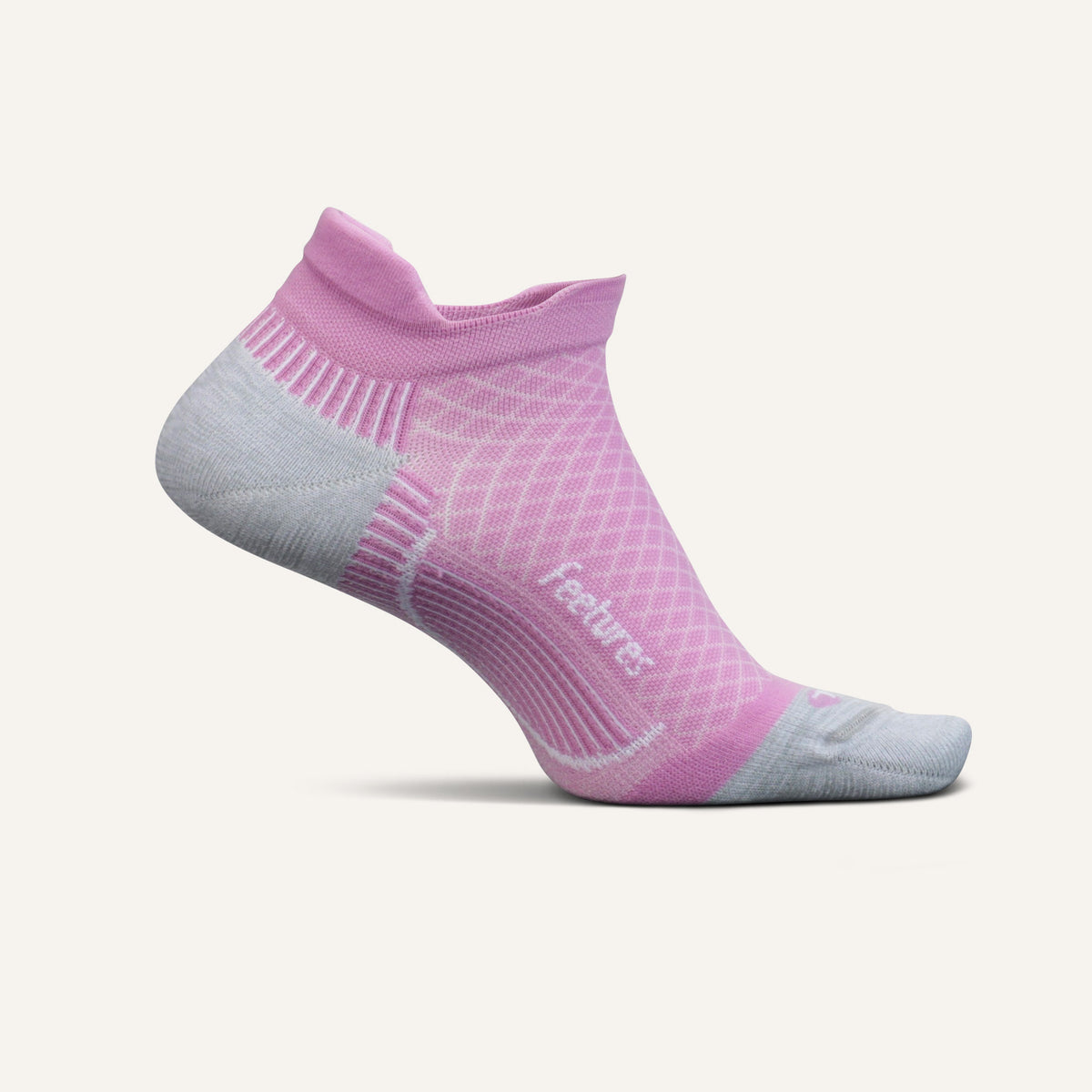 Plantar Fasciitis Relief Sock Light Cushion Tab - Push thru Pink