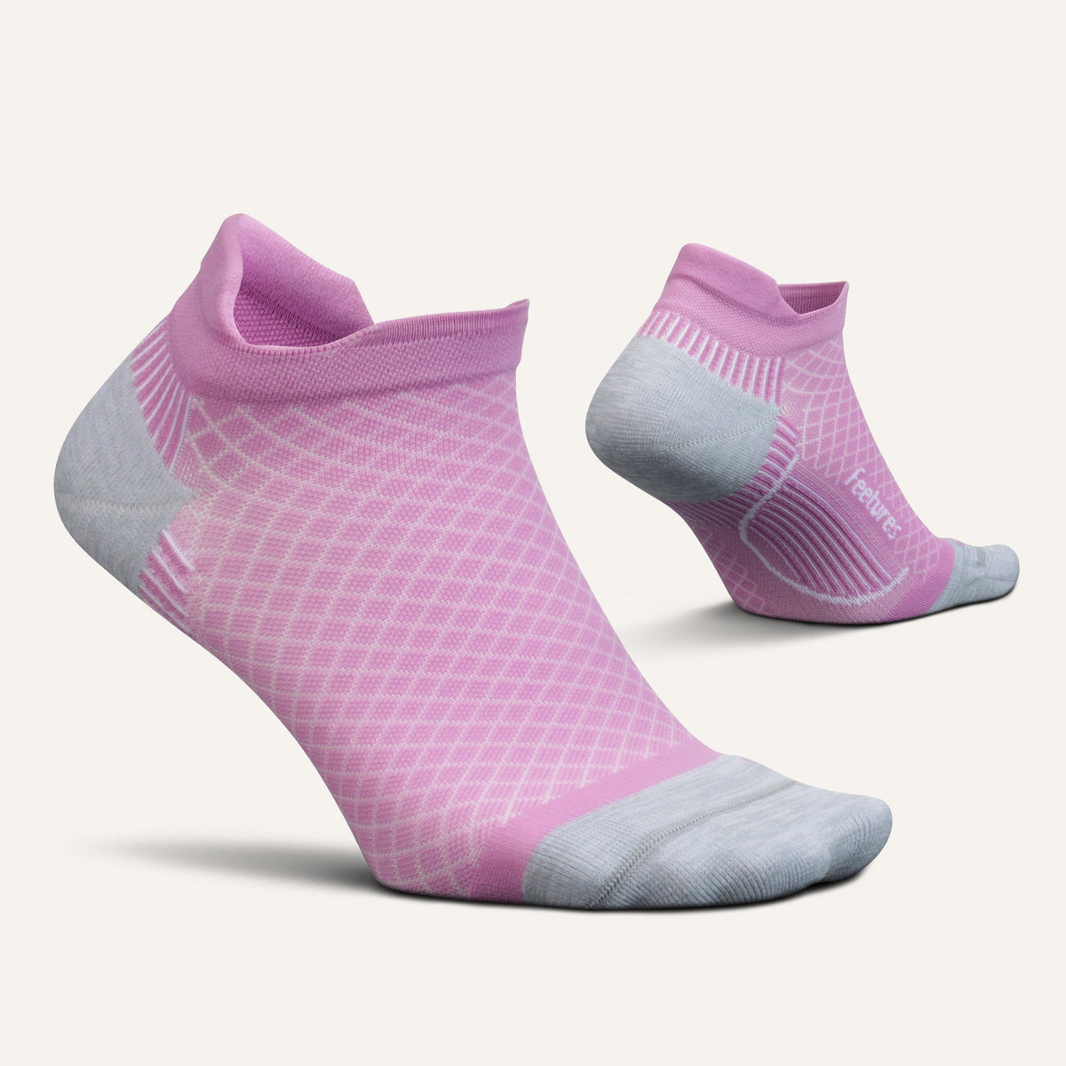 Plantar Fasciitis Relief Sock Light Cushion Tab - Push thru Pink