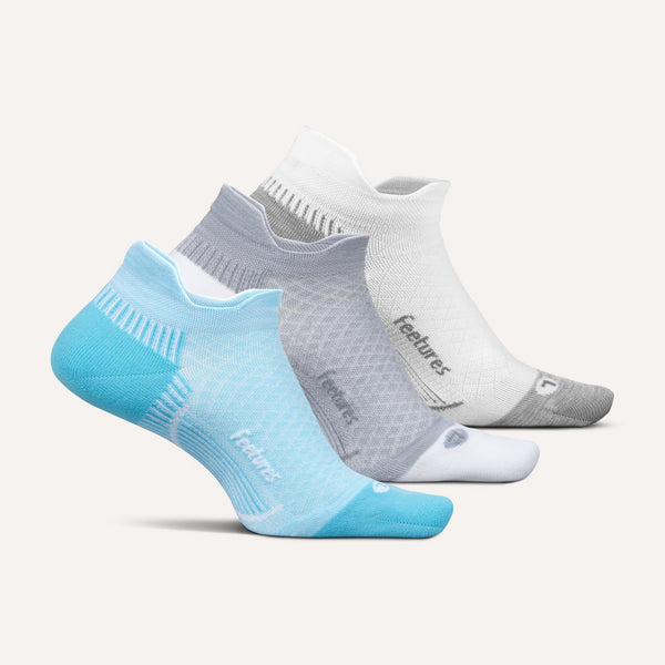 Plantar Fasciitis Relief Sock Light Cushion Tab 3 Pack - Blue Gray Mix