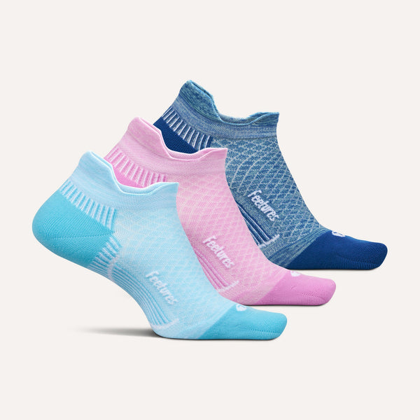 Plantar Fasciitis Relief Sock Light Cushion Tab 3 Pack - Blue Sapphire Mix